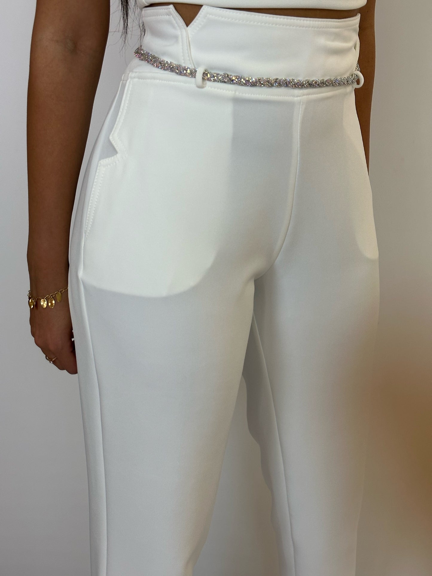 Mond Tailored Pants with Pocket and Drawstring Detail